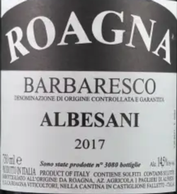 Roagna Barolo Albesani 2017